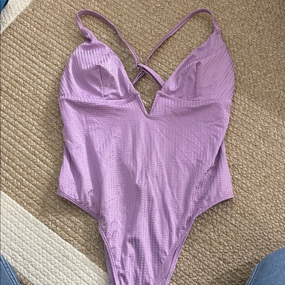 Cupshe Lavender One-Piece Swimsuit